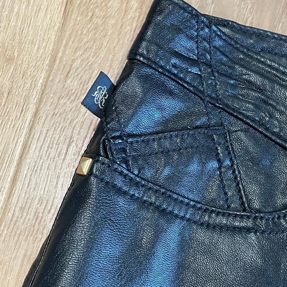 Women’s Rock & Republic Faux Leather Pants SZ 6 - Picture 6 of 9